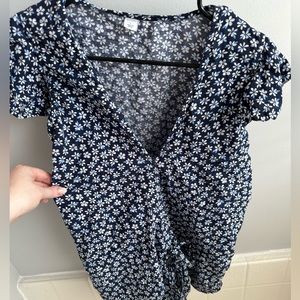 Women’s wrap blouse, Old Navy, large